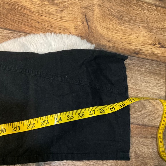 Roxy Pants Size Small Black Linen Blend Drawstring Waist Womens - Picture 6 of 11